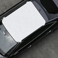 thumbnail image 2 of Sunroof Cover Waterproof for Car, Heat Reflective Roof Sun Shade for All Weather, Universal Fit Vehicle Roof Protector for Daily Parking Outdoor Travel,White - 59.06" x 49.21", 2 of 4