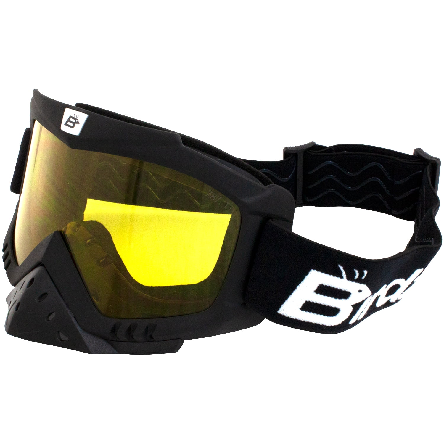 Birdz Eyewear Toucan Motorcycle ATV UTV Motocross Ski Padded Goggles