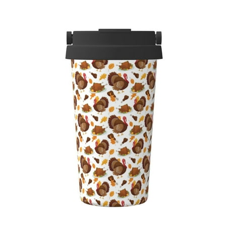 

Junzan Turkey And Thanksgiving3 for Stainless Steel Vacuum Insulated Tumbler - Reusable Insulated Cold Brew Iced Coffee Cup Thermos -Gifts for Women Men Him Her