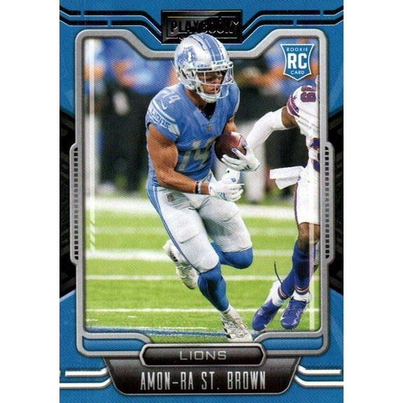 NFL 2021 Panini Playbook Football   Amon-Ra St. Brown Trading Card #131 (Rookie)
