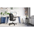 thumbnail image 3 of Bowery Hill Set of Black Mesh Back Chair and Desk in Navy / Trail Walnut, 3 of 4