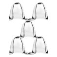 thumbnail image 3 of Dsscvnef Transparent Sports Backpack Beach Storage Bag Drawstring Washable Housekeeping Organizer for Travel Gym Yoga, 3 of 9
