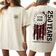 thumbnail image 2 of America 250th Anniversary Double Sided T-Shirt – 1776–2026 USA Patriotic Flag Tee, America Memorial Day Independence Shirt Gift for Men & Women, 2 of 6