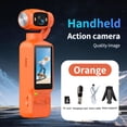 thumbnail image 1 of 1080P HD Handheld Action Camera, 1.97" Screen Pocket Sports Camcorder with 180° Rotating Lens, Fill Light, Slow Motion & Time Lapse, 4H Battery Life, for Vlogging, Cycling, Outdoor Sports, 1 of 7