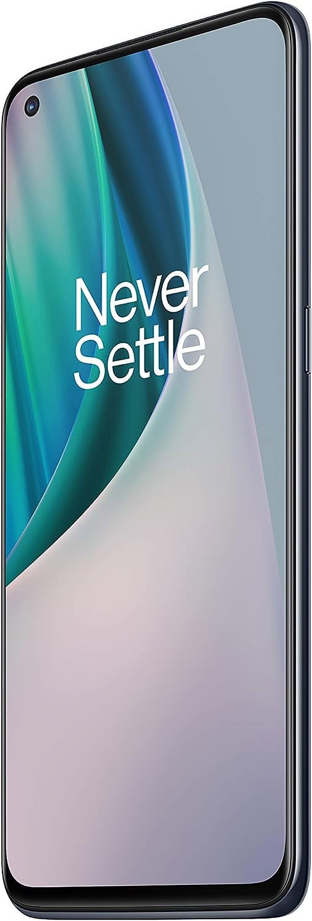 OnePlus Nord N10 128GB 5G Dual SIM 6GB RAM GSM Factory Unlocked Smartphone, Midnight Ice (International Version) - image 3 of 5