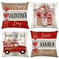 Pillow Case Pillow Covers Valentines Day Throw Pillow Covers 18X18 Red