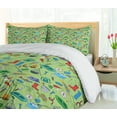thumbnail image 5 of Ambesonne Fishing Theme Duvet Cover Sets, Angling and Camping, 2-Queen, Pastel Green Multicolor, 5 of 7