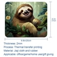 thumbnail image 5 of Sloth Printed Square Desk Pad, 8.3x9.8 Inch Non-Slip Rubber Bottom Gaming Mousepad, Desk Mat for Office and Gaming, 5 of 6