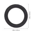 thumbnail image 2 of 5 Pcs Easy Installation Triple Clamp Spacer Hose Connector 2 Inch Fittings Washer Silicone Gasket High Temperature Resistance Clip-on Rubber, 2 of 6