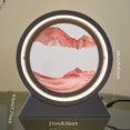 thumbnail image 2 of Reloj de arena USB 3D Night Light Crafts Lámpara de mesa de arte de arena regulable (10 pulgadas) Rojo, 2 of 8