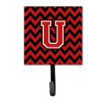 thumbnail image 1 of Letter U Chevron Black & Red Leash or Key Holder, 1 of 1