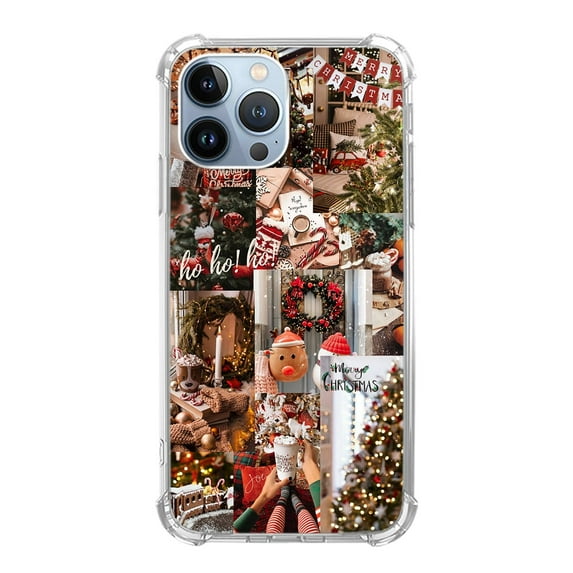 Aesthetic Winter Case Compatible with iPhone 14 Pro,Unique Art Design TPU Shock-proof Full Cover