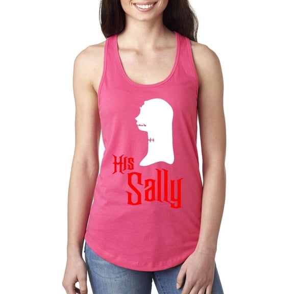 MmF - Women's Racerback Tank Top - Halloween Her Jack Matching Halloween Couple