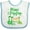 White and Blue, variant on Inktastic Mimi and Poppop Love Me Grandson Dinosaur Boys Baby Bib