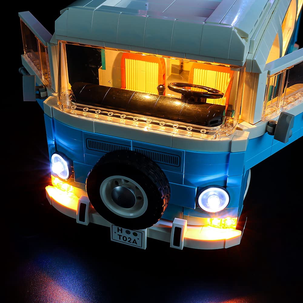 Dobegin Led Lighting Kit only - Lights Set Designed for Lego Volkswagen T2 Camper Van 10279 Building Kit - No Model (Classic Version)