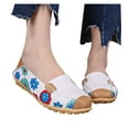 thumbnail image 3 of Fesfesfes Loafers Women Round Toe comfortable Synthetic printed flat casual peas shoes loafers walking shoes 38(7.5), 3 of 5