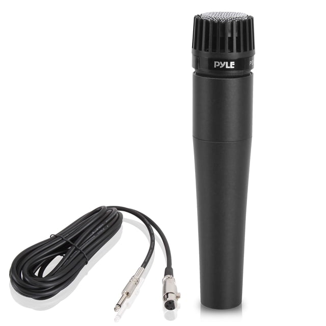 Micrófono portátil PylePro Dynamic con filtro pop y cable