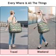 thumbnail image 5 of Colorful Dinosaurs Stripe Pattern Travel Tote Bags for Women Carry On,Large Weekender Bags for Women Travel,Multi Functional Duffle Bag for Work,Shopping,Sports, 5 of 5