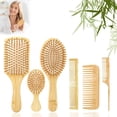 thumbnail image 1 of 6 Piezas Cepillo para Cabello, Antiestático, Peine para Cabello Antiobstrucción, se Puede Utilizar para Cabello Rizado, Cabello Seco Y Cabello Liso, Adecuado para Todo Tipo de Cabello, Unisex, 1 of 4