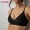 Black Single Underwear, variant on Women's seamless jelly soft support bra for small busts, enhancing the appearance of a larger bust, with lift and no underwire, comfortable and seamless