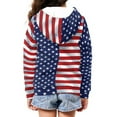 thumbnail image 4 of DISNIMO Boys American Flag Hoodies for Kids Zip Up Hoodie Boys 6-7 Hoodies Sweatshirt Girls Sweatshirts with Zipper Jacket for Boys Hoodie Jackets Boys Hoodies Streetwear 4Th of July Hoodie, 4 of 7