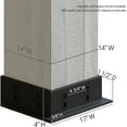 thumbnail image 5 of Ekena Millwork 14"W x 9'H Sand Blasted Endurathane Faux Wood Non-Tapered Square Column Wrap with Faux Iron Capital & Base, 5 of 16