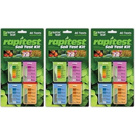 Luster Leaf 1601 Rapitest Soil Test Kit, 40 Count (3 Pack)