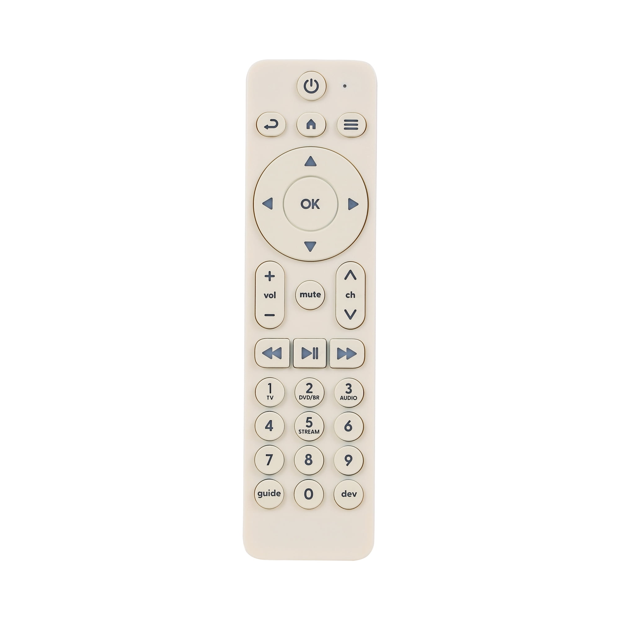 Incipio Universal TV Remote Control with Bright Colors – Easy-to-Find, User-Friendly Design, Compatible with Most TV Brands & Streaming Devices