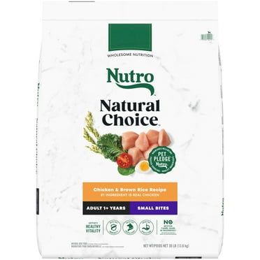 Nutro Natural Choice Small Bites Adult Dry Dog Food, Chicken And Brown Rice, 30 Lbs.