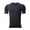 Blue, variant on Workout Shirts for Men Quick Dry Short Sleeve Rash Guard Performance Athletic Undershirt Color Block Sports Gear T Shirt XXXL