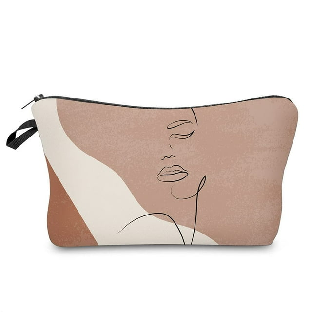 Estuche de maquillaje pequeño, bolsa de cosméticos con cremallera impermeable para monedero Mini, bolsa de accesorios de viaje bonita para mujer
