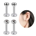 thumbnail image 3 of SmartBy 14Pcs Unisex Stainless Steel Anti-Allergic Lip Nose Nail Ear Stud Piercing Kit, 3 of 6