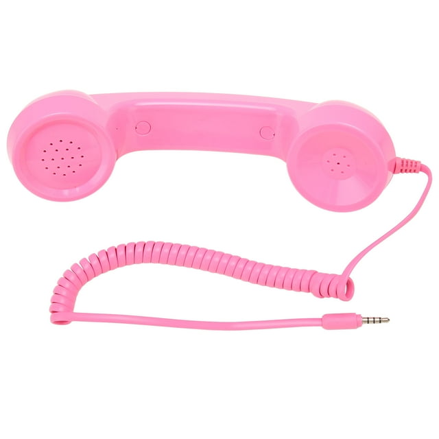 Retro Phone Handset Landline Phone for Home with Cord One Touch Multifunction Radiation Proof Handheld Cell Phone Receiver for Mobile Phones Computers