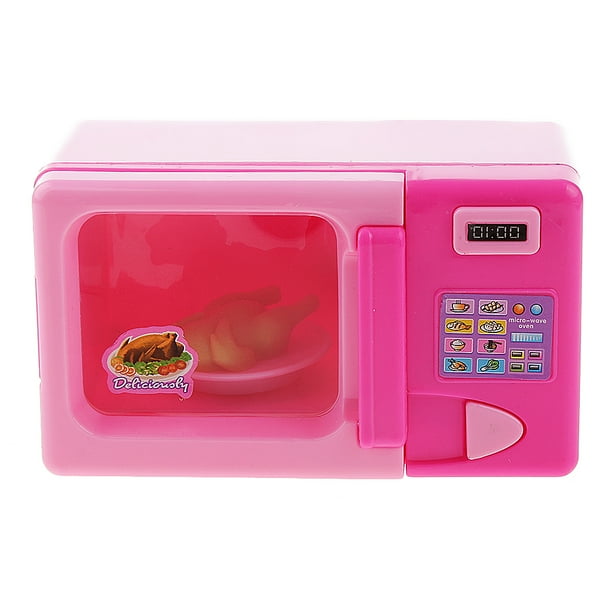 Juguetes Casa de Muneca Mini Horno Microondas Plastico Rosa Sunnimix Simulacion de microonda Bodega Aurrera en linea