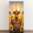 Color 3, variant on Self Adhesive Vinyl Refrigerator Wrap Set Highland Cow Orange Fur under Northern Lights Door Mural Removable Fridge Sticker Peel and Stick Full Door Cover Decal Kitchen Bar Decor