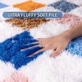 thumbnail image 2 of SARAG Checkered Rug 5x7ft For Living Room, Multicolor Modern Shag Rug Super Soft Washable Indoor Fuzzy Carpet Non-Slip Fluffy Rugs For Bedroom Home Aesthetic Decor, 2 of 9