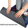 thumbnail image 3 of Multicolor Butterfly Group Pattern Hot Yoga Mat Towel Non Slip for Hot Yoga - Quick-Drying Yoga Mat Cover with 4 Corner Pockets with Travel Bag - Hot Yoga Towel Non Slip 74"x26", 3 of 6