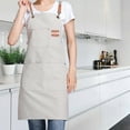 thumbnail image 3 of Reheyre Breathable Cotton Apron with Pocket - Reinforced Stitching - Cooking Bib - for Home, 3 of 8