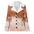 thumbnail image 3 of Black And Friday Deal 50% Off Clear!Winter Long Coats for Women, Women Plus Size Winter Warm Composite Plush Button Lapels Jacket Outwear Coat Gifts Christmas Gift, 3 of 5