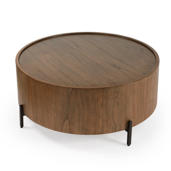 Butler Tori Brown Wood Round Coffee Table