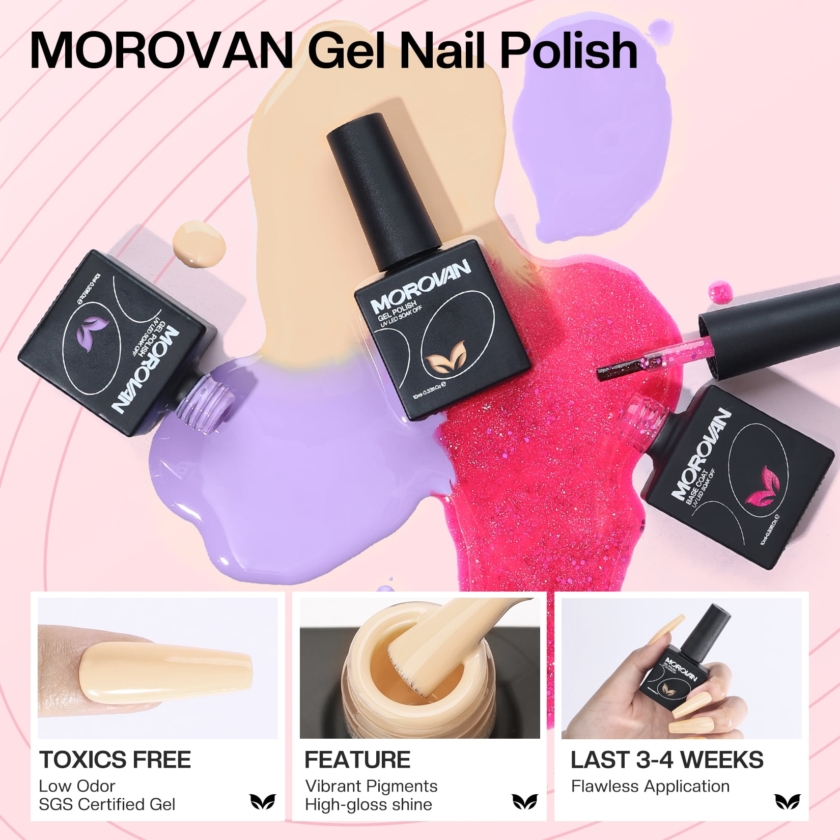 Morovan Acrylic Nail Kit with Everything: Beginners Professional Nail Kit Set for Starter Acrylic Nail with Drill Nail Christmas