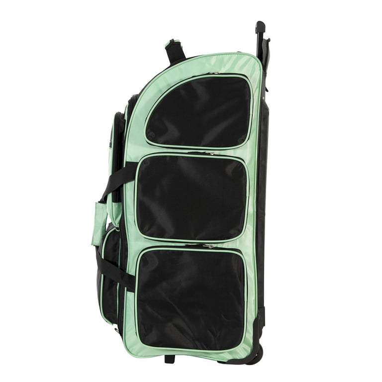 Travelers Club 30-inch Rolling Multi-Pocket Upright Duffel - Seafoam -  Walmart.com