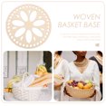 thumbnail image 3 of 2 Pcs Fond de Panier en Fil au Crochet Fond de Sac en Bois Sac Rond Bases de Mise en Forme, 3 of 8