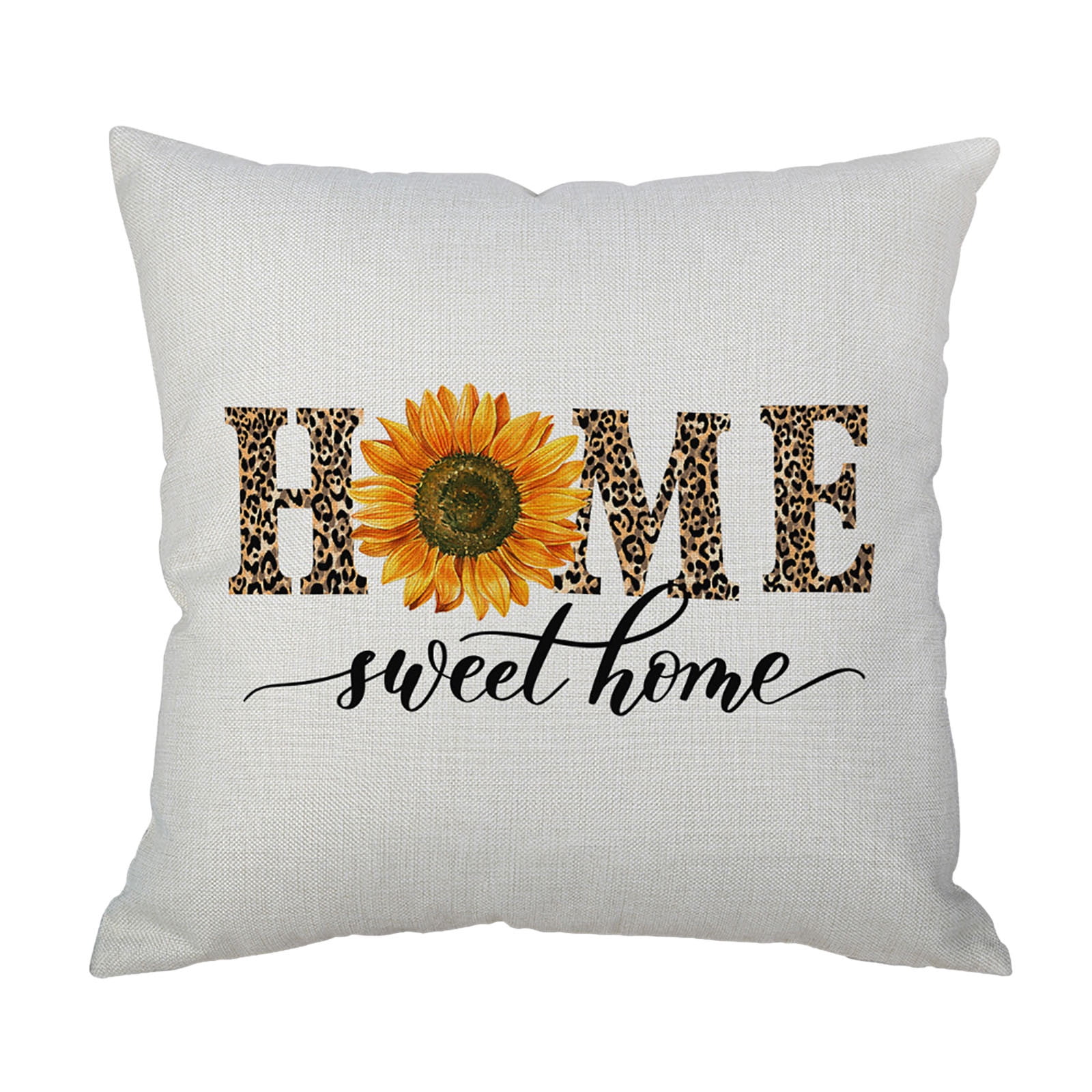 RKSTN Throw Pillows Sunflower Linen Pillowcase Takes You Into The Sun And Happy Soft Throw Pillows for Couch Living Room Outdoor Decorative Pillowcase