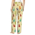 thumbnail image 3 of Goofa Colorful Rabbit Printed Soft Pajama Pants for Women, Wide Leg Comfy Casual Lounge Yoga Pants-Large, 3 of 9