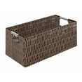 thumbnail image 2 of Whitmor Rattique Small Storage Tote Java, 2 of 2