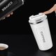 thumbnail image 3 of Tazas de viaje de café al vacío de acero inoxidable con aislamiento térmico de doble pared, con solapa a prueba de fugas, para aislamiento térmico / café helado, té y cerveza 510ml, 3 of 5