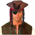 thumbnail image 2 of PMU Caribbean Pirate Hat w/ Dreads Party Accessory Pkg/1, 2 of 7