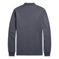 thumbnail image 3 of IAJDKMEK Men's Casual Collared Long Sleeve Shirt - Solid Polo Top for Autumn, Lightweight Shirt for Work, Versatile Polo Shirts for Men Daily Wear, 3 of 4