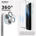 thumbnail image 4 of (4 in 1  for iPhone 14 Case Compatible with MagSafe (6.1 inch, 2022), with 2 Pack Screen Protector + Camera Cover, Liquid Silicone Phone Case (White), 4 of 14